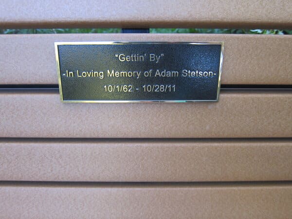Custom metal plaque with engraved branding and premium finish, designed to elevate business visibility
