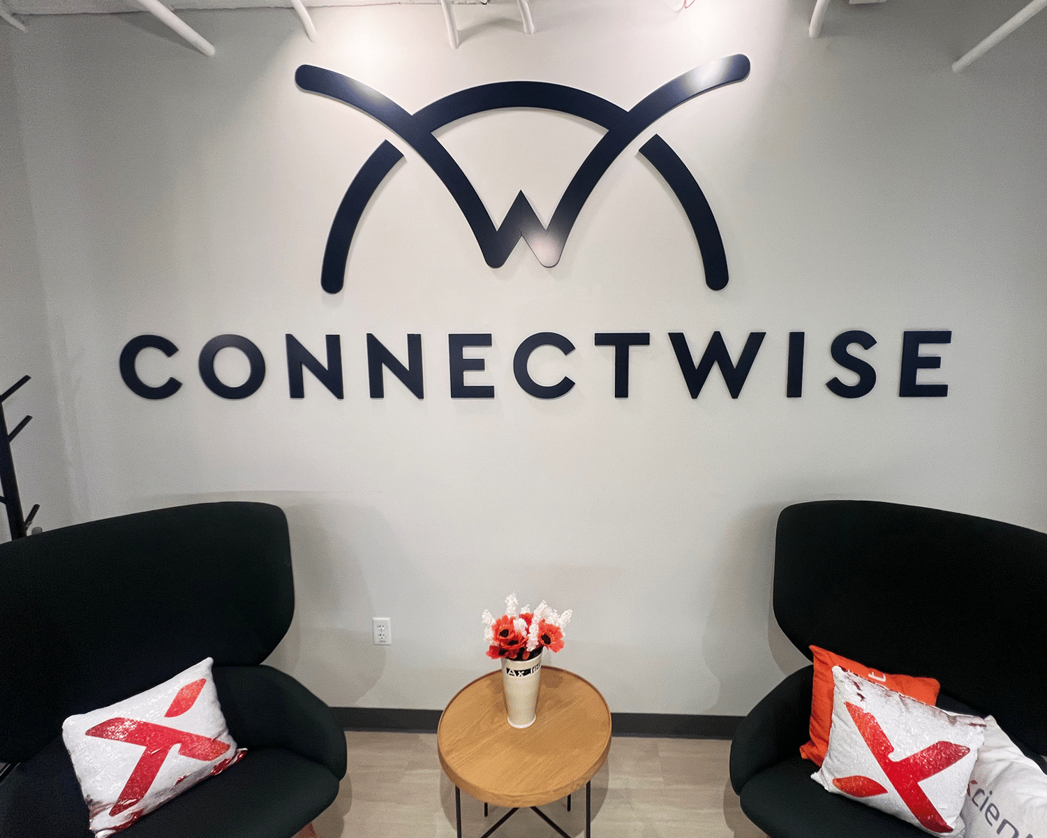 ConnectWise signage design mockup showcasing brand visibility and professional corporate identity